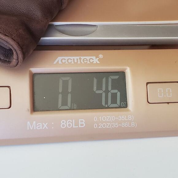 Junior Drake Clutch Wallet Brown Supple Leather Pleated Zip Closure Minimalist - Picture 9 of 9